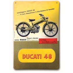 Enseigne en métal Ducati 48