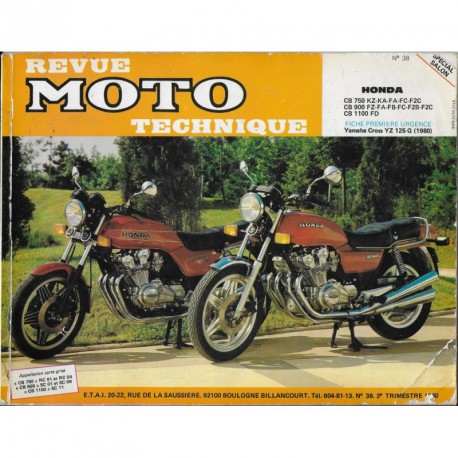 REVUE MOTO TECHNIQUE N°38