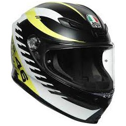 Casque intégral AGV K6-SV Rapid 46 Matt Black Yellow